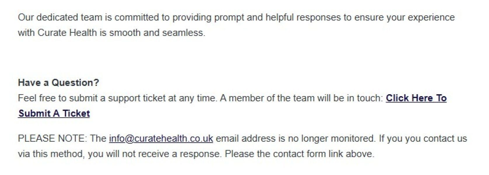 Curate health.. scam??