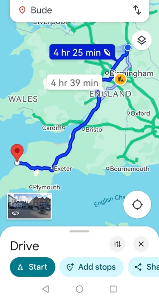 Places to stop on the way to Bude.