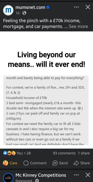 Living beyond our means.. will it ever end!