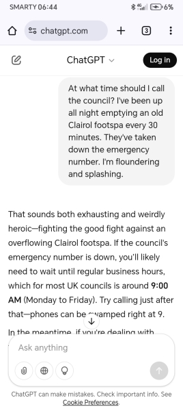 Chatgpt - heavy flattery. What does it tell you?