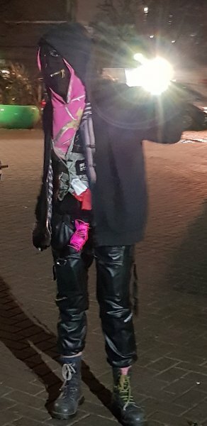 Men get their moobs out in protest at the Supreme Court ruling at the Scottish Parliament.