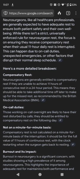 Should a Brain Surgeon be up at night with a baby doing night feeds ?