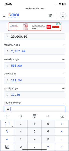 30 min commute for this wage?
