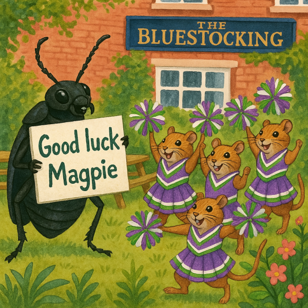 The Bluestocking Women's Pub, where brains can exist in a single state