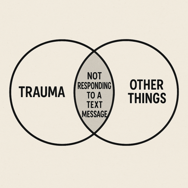 To think some people are “stuck” not because of trauma, but because they’re lazy?