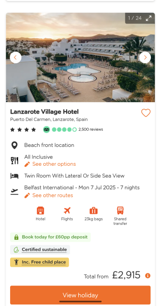 Best place to book holiday?