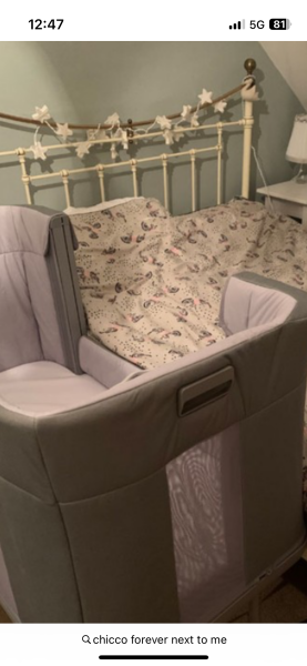 Safe co sleeping with chicco forever next to me crin