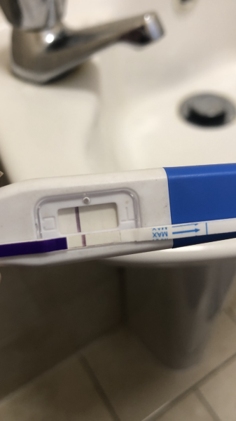 Positive then negative test