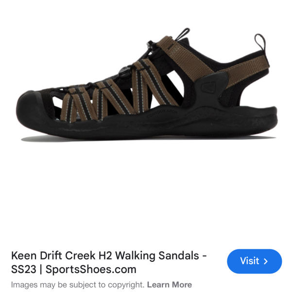 To be getting second hand embarrassment because my DH is wearing sandals!
