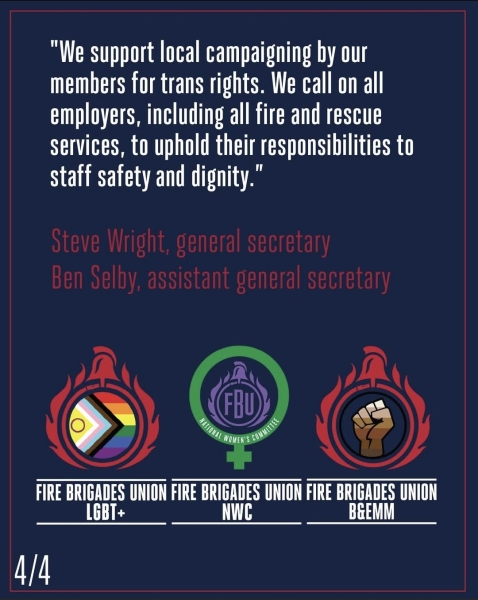 The Fire Brigade Union on the right side of history