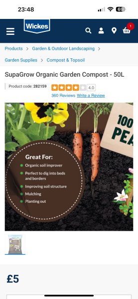 Help with compost purchased - start again?