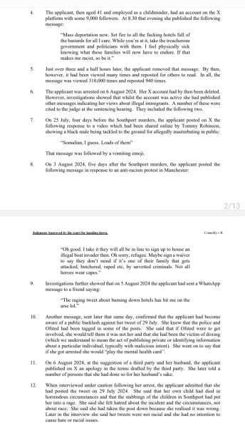 Lucy Connolly appeal rejected