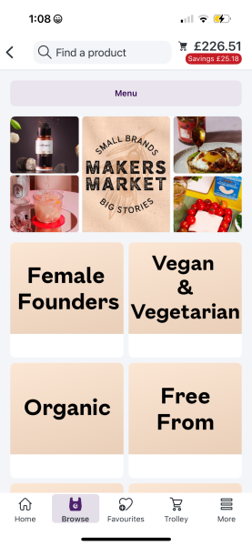 New Ocado App