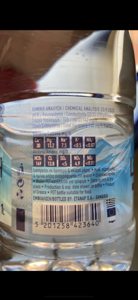 Using this bottled water for baby formula / sterilising