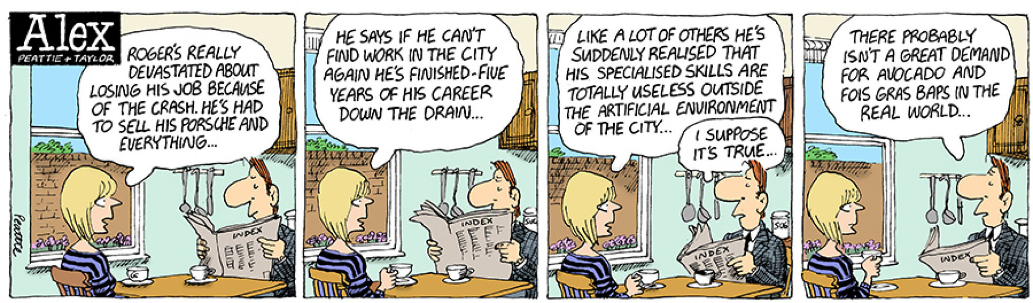 To ask, if you feel your job can only be done in London, what you do?