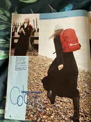 Just17 magazine and Rufus the model