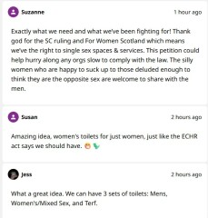 Petition for TERF only toilets.