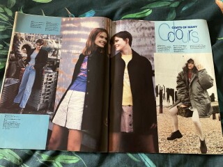 Just17 magazine and Rufus the model