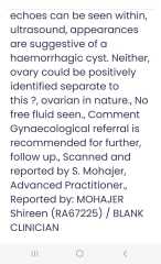 Worried, scared, anxious, terrified... Large ovarian cyst
