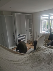 Dressing room style fitted wardrobes