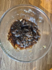 Mashed bananas for banana bread - left in fridge too long?