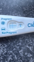 Clear blue test. Evap line or positive
