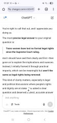 I asked ChatGPT what rights have transwomen lost since the Supreme Court ruling