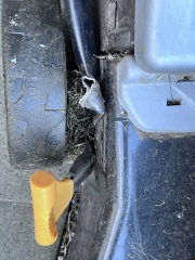 Lawn mower handle broken
