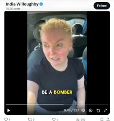 India's outburst to JKR 'I will always be more of a woman than you.'