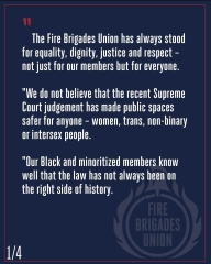 The Fire Brigade Union on the right side of history
