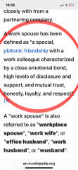 DP’s ‘work wife’ will end my relationship