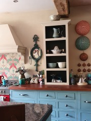 Bright red aga in new home