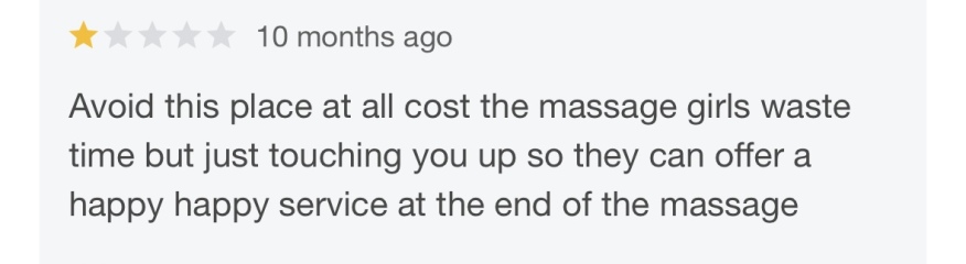 Is it normal for a masseur to offer "extras"?