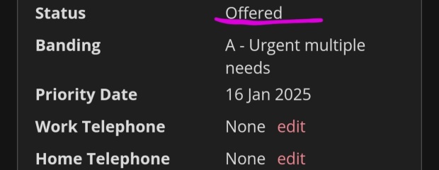 If I am offered a viewing for a Home-Link property, does that mean I've secured it?