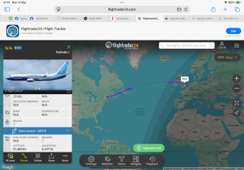 Anyone watching Flightradar tonight…AirForce1 landing?