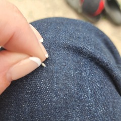 Thread on favourite jeans...... what to do?