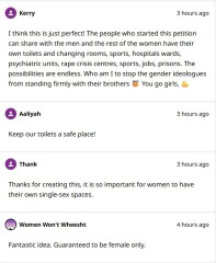 Petition for TERF only toilets.