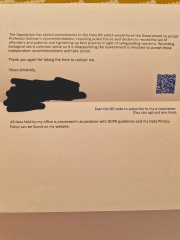 Urgent BH terfing- write to your MP TODAY 5th May on the Data Bill