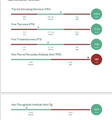 Anyone knowledgeable about thyroid test results pls?