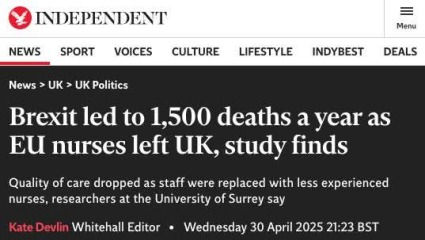 To want Brexit be reversed