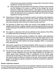 Amendment to Data Bill to revert all gender markers and out all trans people