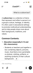 Culture box for my staff meeting at a new job, help please !
