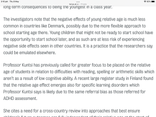 Unfair to defer summer borns