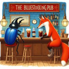 The Bluestocking Women's Pub, where brains can exist in a single state