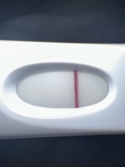 Indent line or start of a positive test