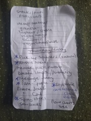 I found a shopping list, in my laundry room?!