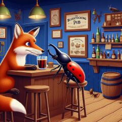 The Bluestocking Women's Pub, where brains can exist in a single state