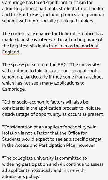 Uni offers and private school