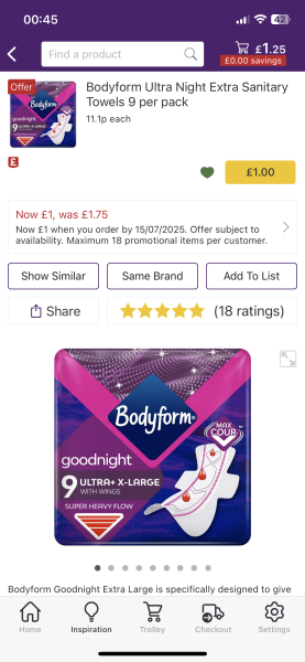 Stickiest sanitary pads