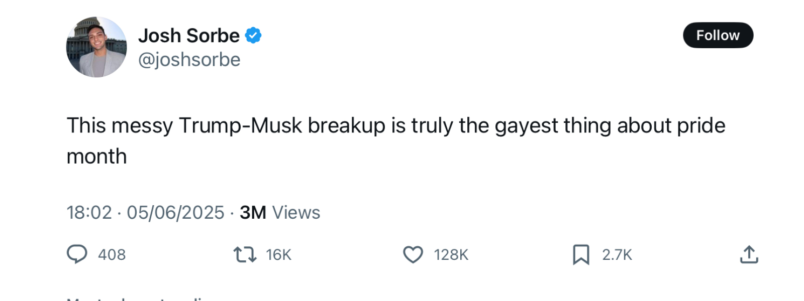Trump v Musk; popcorn moment!